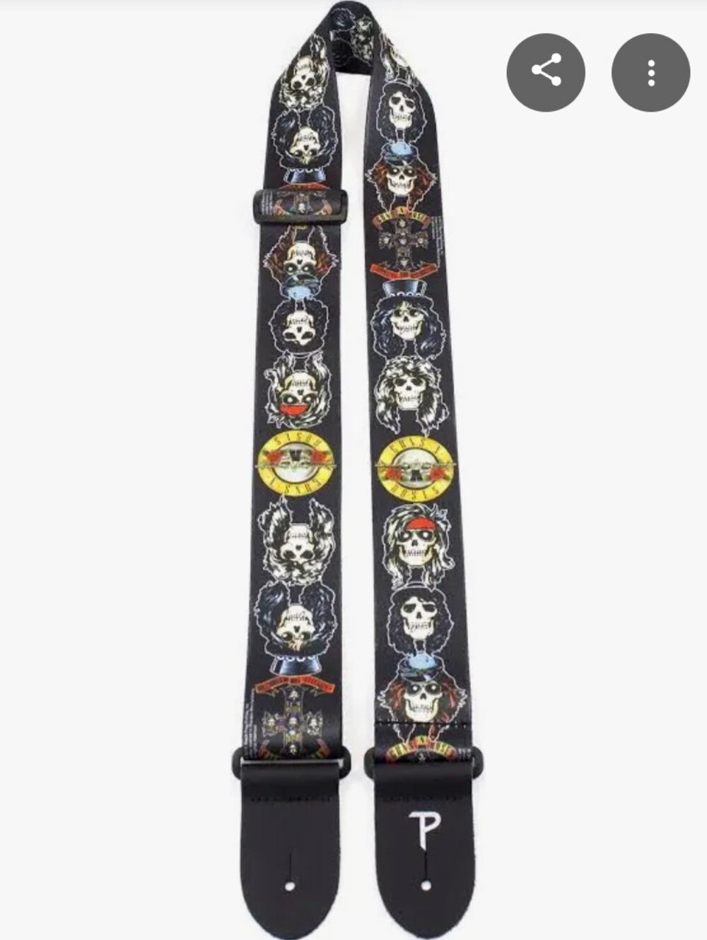 Perri's 2" Guitar Strap - Guns N' Roses Design - Appetite for Destruction - Picture 2 of 5